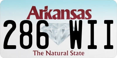AR license plate 286WII