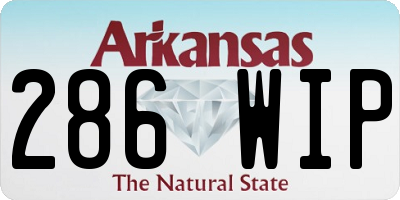AR license plate 286WIP