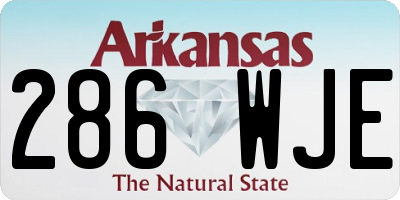 AR license plate 286WJE