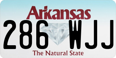 AR license plate 286WJJ