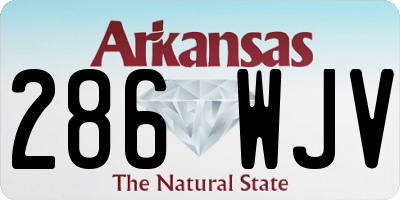 AR license plate 286WJV