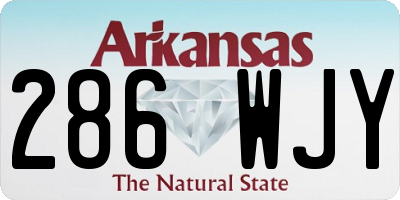 AR license plate 286WJY
