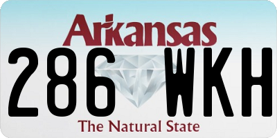 AR license plate 286WKH