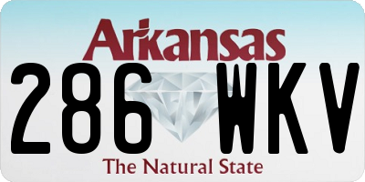AR license plate 286WKV