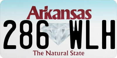 AR license plate 286WLH