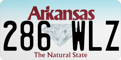 AR license plate 286WLZ