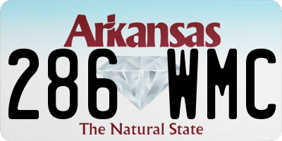 AR license plate 286WMC