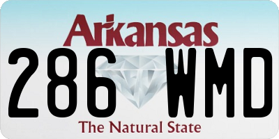 AR license plate 286WMD