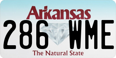 AR license plate 286WME