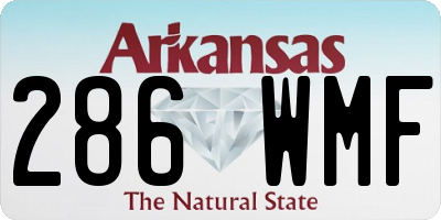 AR license plate 286WMF