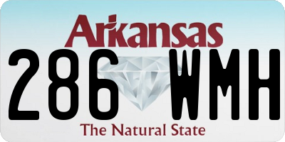 AR license plate 286WMH