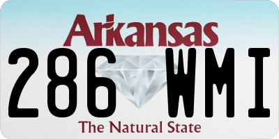 AR license plate 286WMI