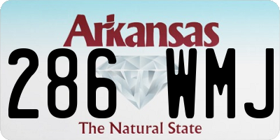 AR license plate 286WMJ