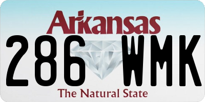AR license plate 286WMK