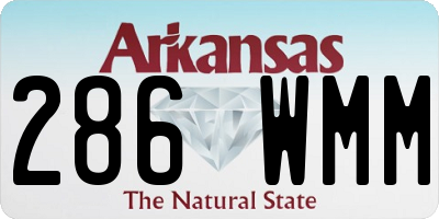 AR license plate 286WMM