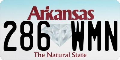 AR license plate 286WMN
