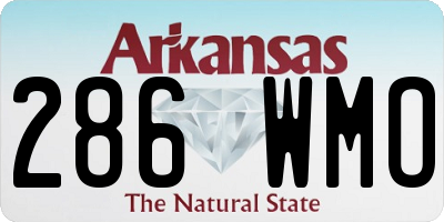 AR license plate 286WMO