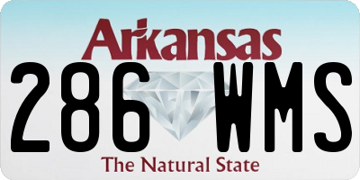 AR license plate 286WMS