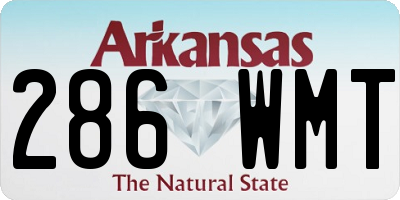 AR license plate 286WMT