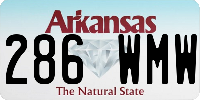 AR license plate 286WMW