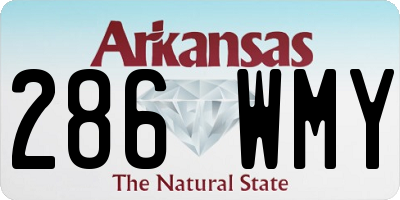 AR license plate 286WMY