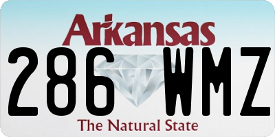 AR license plate 286WMZ
