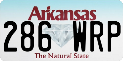 AR license plate 286WRP
