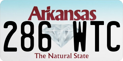 AR license plate 286WTC