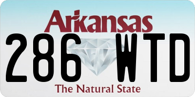 AR license plate 286WTD