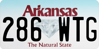 AR license plate 286WTG
