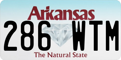 AR license plate 286WTM