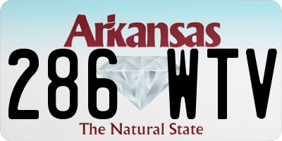 AR license plate 286WTV