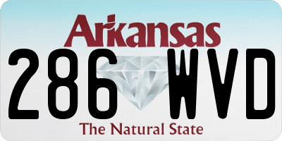 AR license plate 286WVD