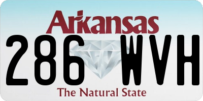 AR license plate 286WVH