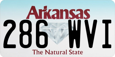 AR license plate 286WVI
