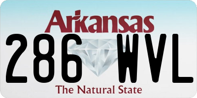 AR license plate 286WVL