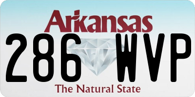 AR license plate 286WVP