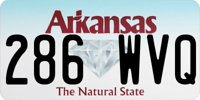 AR license plate 286WVQ