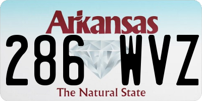 AR license plate 286WVZ