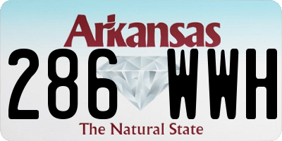 AR license plate 286WWH