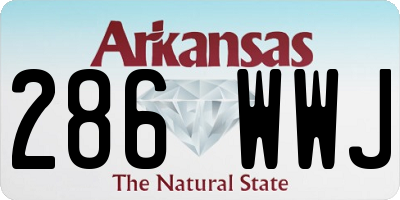 AR license plate 286WWJ