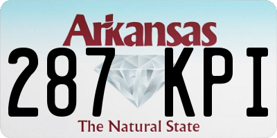 AR license plate 287KPI