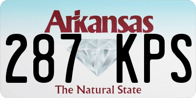 AR license plate 287KPS