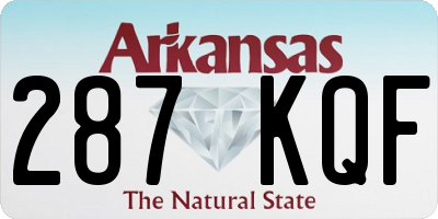AR license plate 287KQF