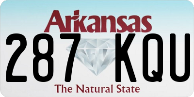 AR license plate 287KQU