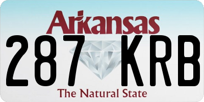 AR license plate 287KRB