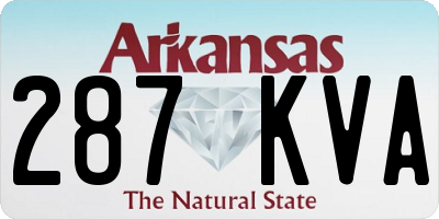 AR license plate 287KVA