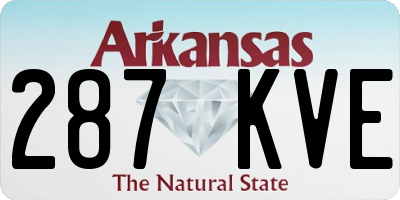 AR license plate 287KVE