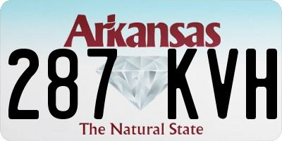 AR license plate 287KVH