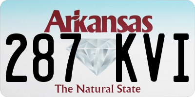 AR license plate 287KVI